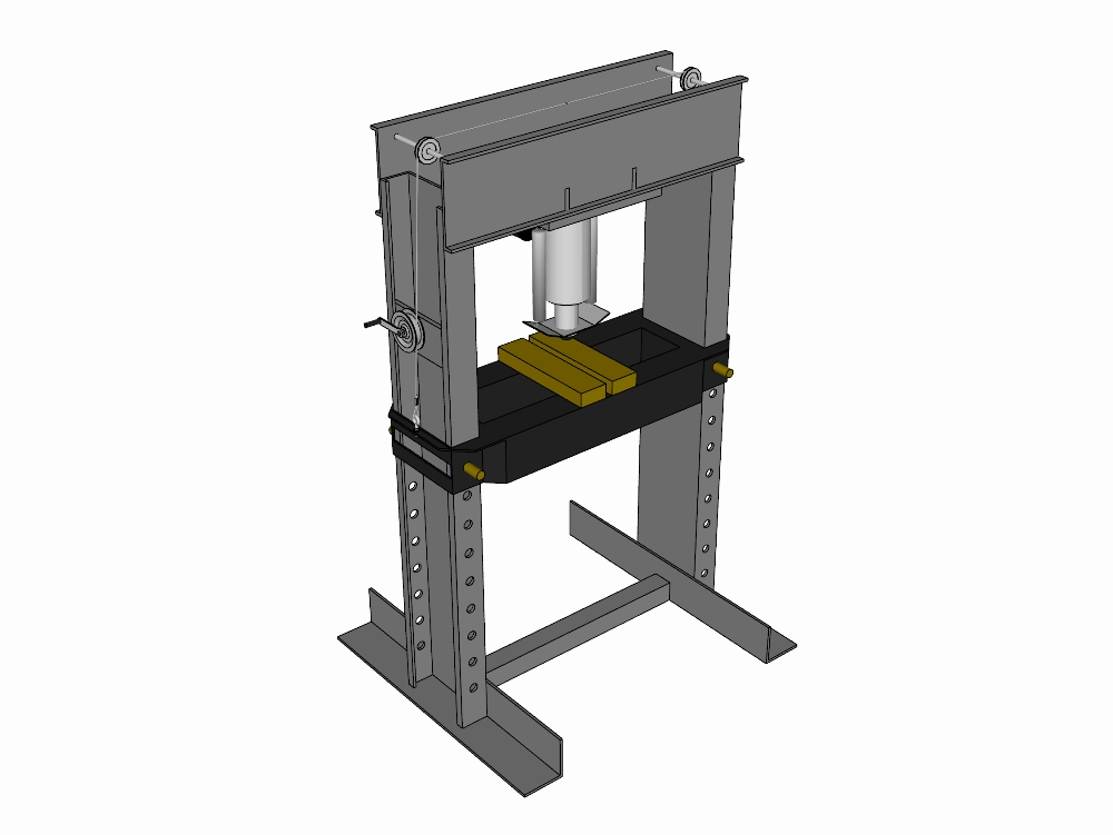 Industrial hydraulic press