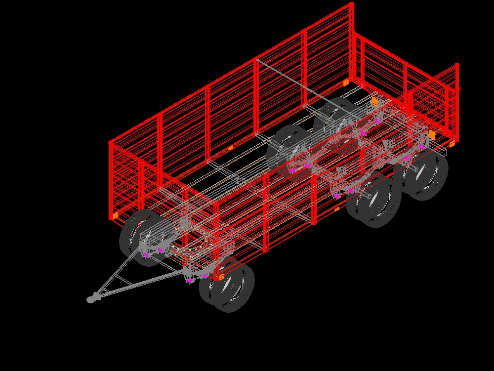 Acoplado tandem de 3 ejes