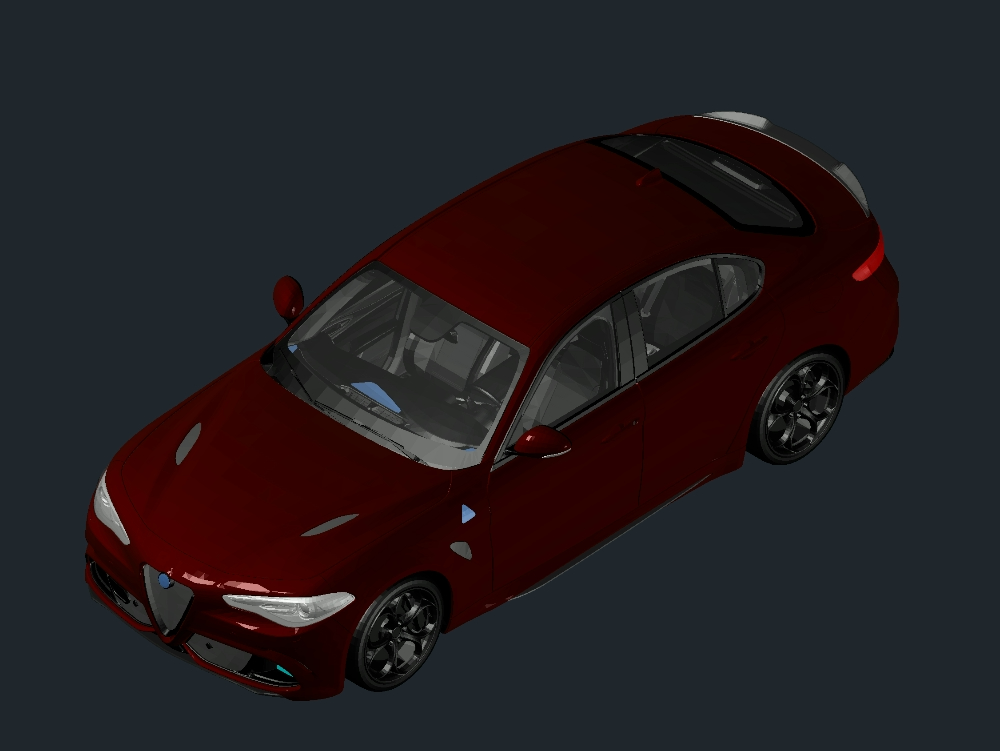 Auto sedan Alfa Romeo Giulia Quadrifoglio