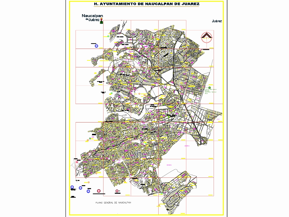 Map of naucalpan de juarez