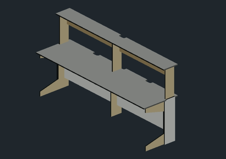 Mueble de oficina de melamina