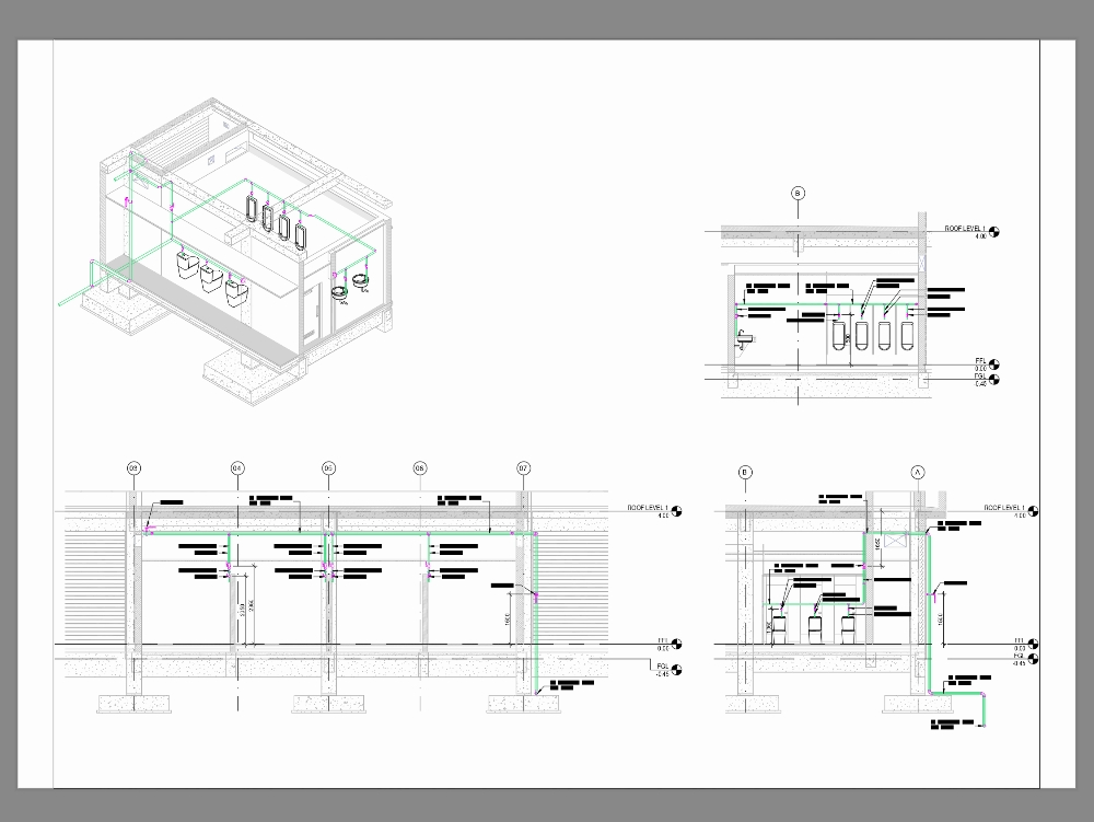 Office bathroom development