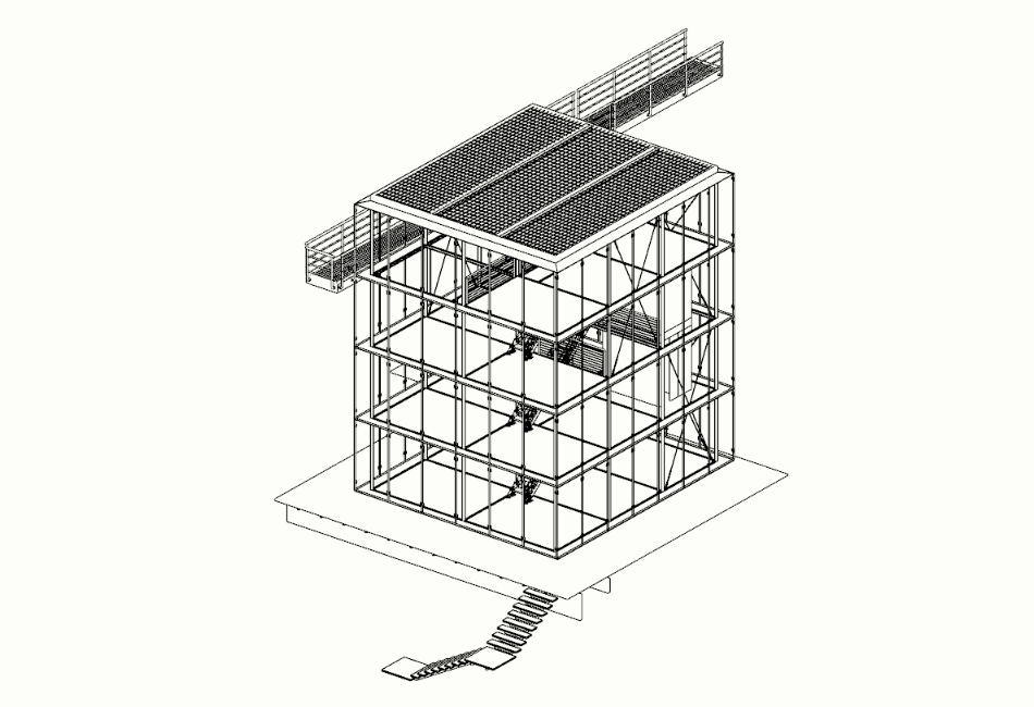 House r128: skp + axonometric model