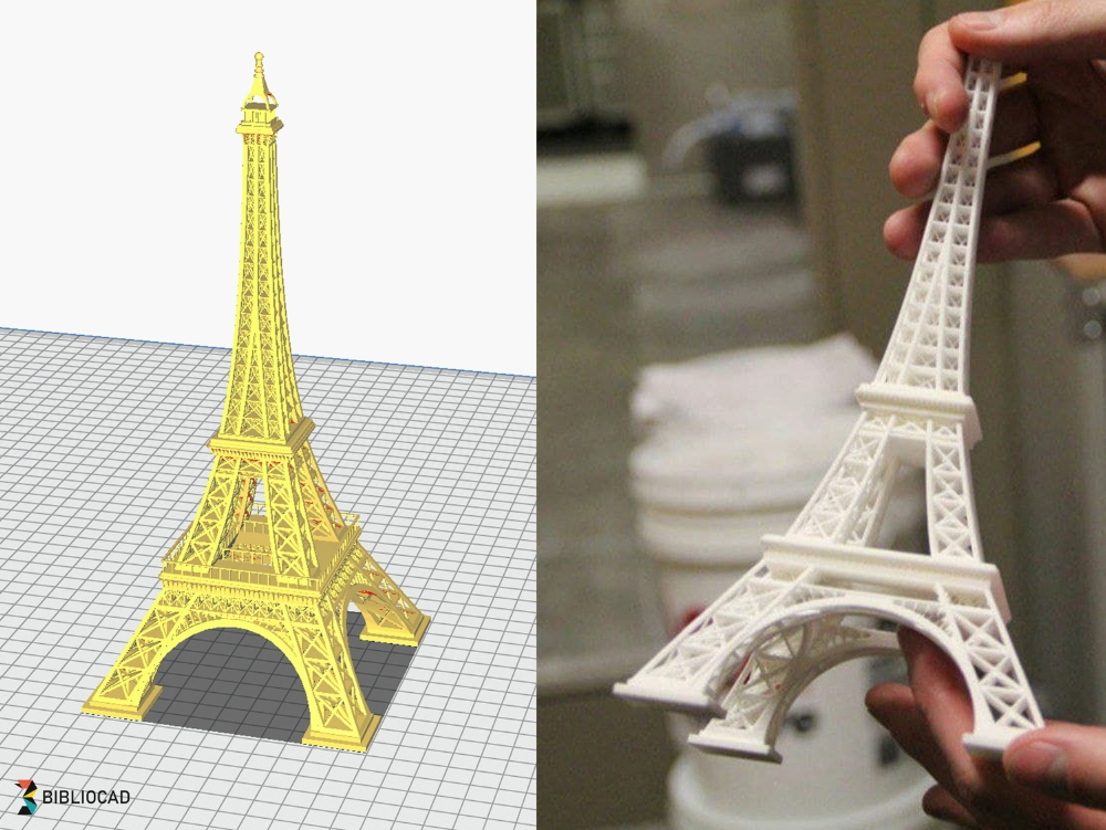 Eiffelturm stl 20cm 3D-Druck.