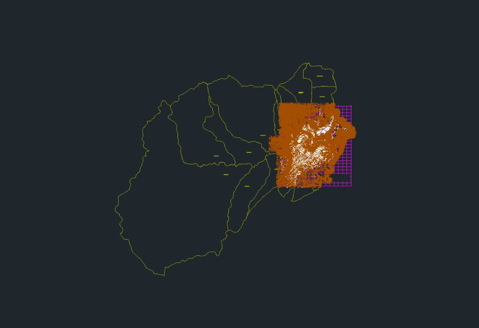 Plan cadastral d'Ambato-Équateur