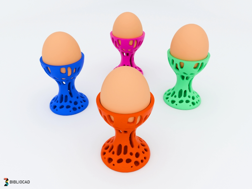 Boronoid style cup for soft-boiled eggs