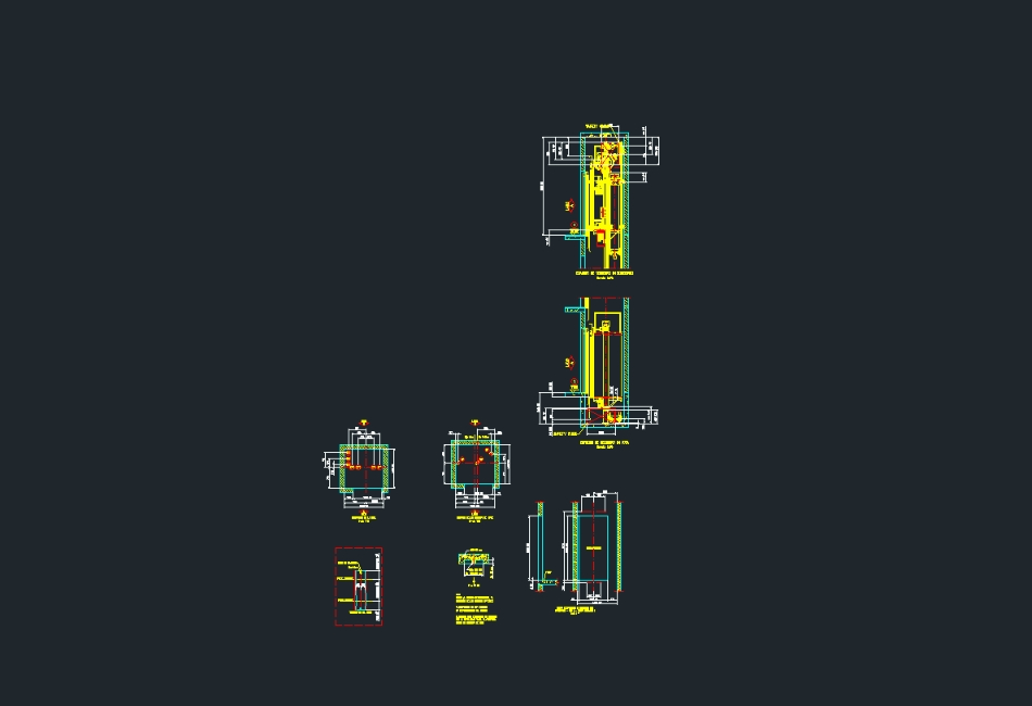 Elevator details for 4 levels