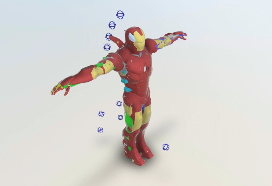 3d modeling of iron man