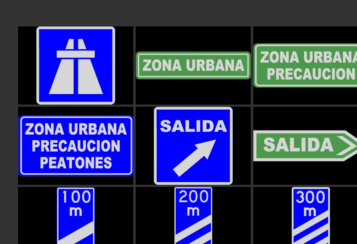 Verkehrsinformationsschild 