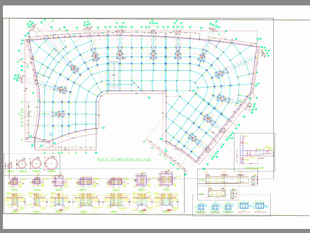 Plan de fondation d'un complexe touristique