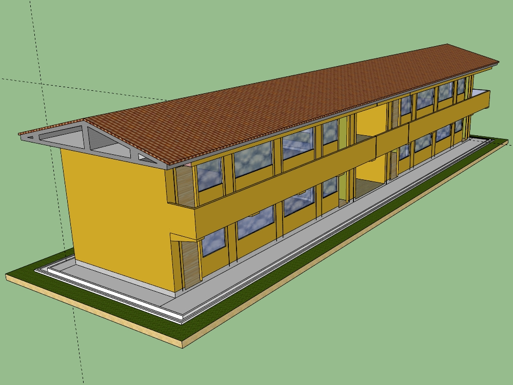 3D-Klassenzimmer der ersten Schule