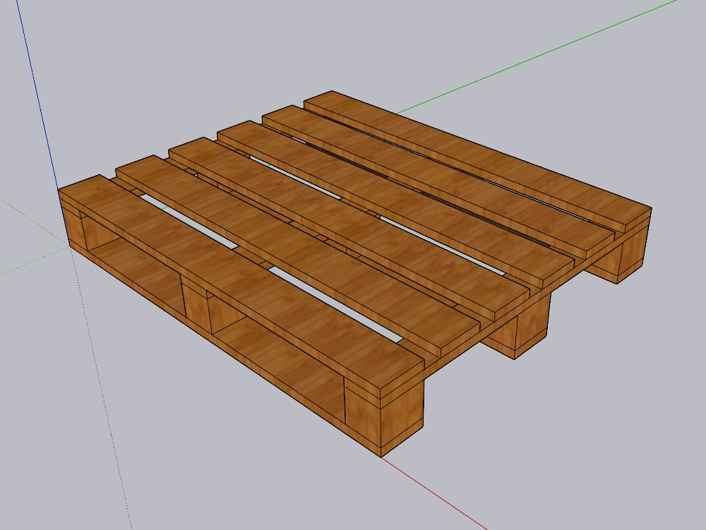 Palet de madera 150 x 60 cm 