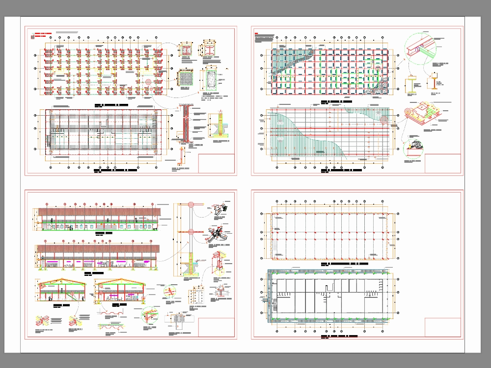 Plans structurels des vestiaires