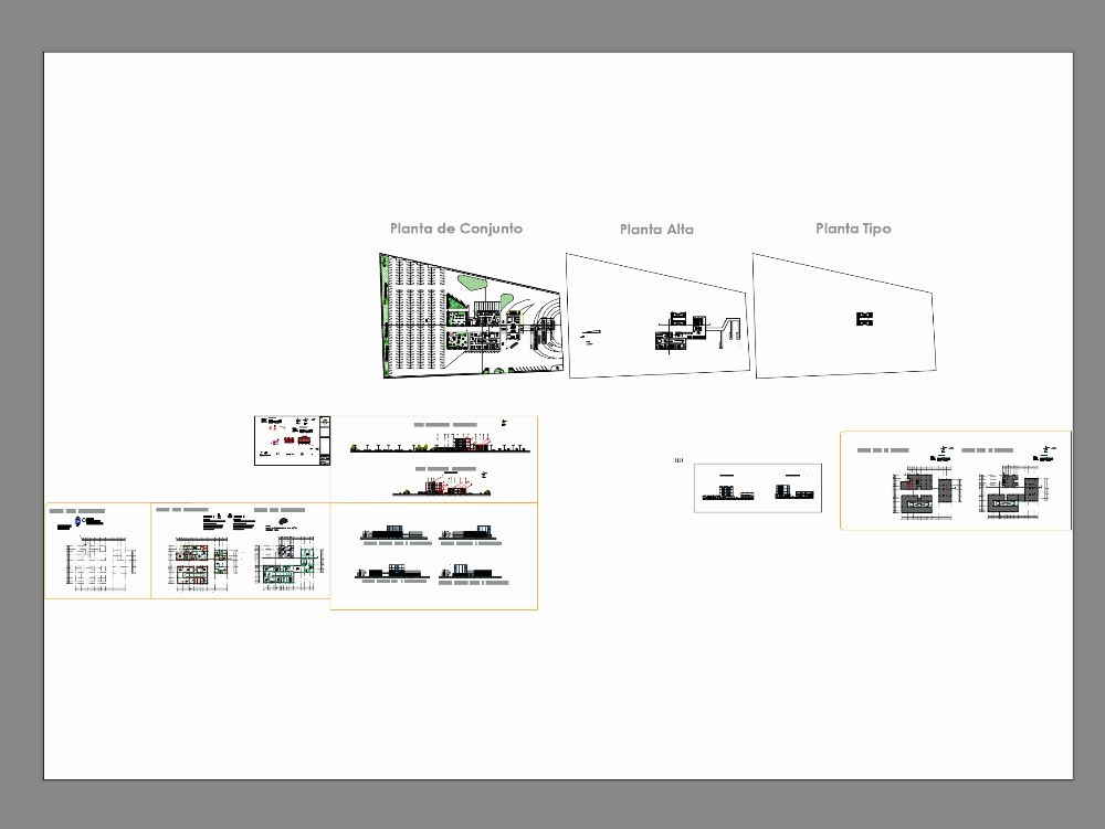 Multimodal station with plants and cuts