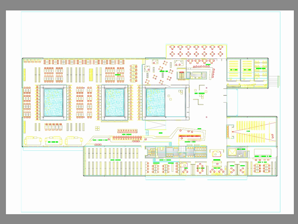 étage de la bibliothèque