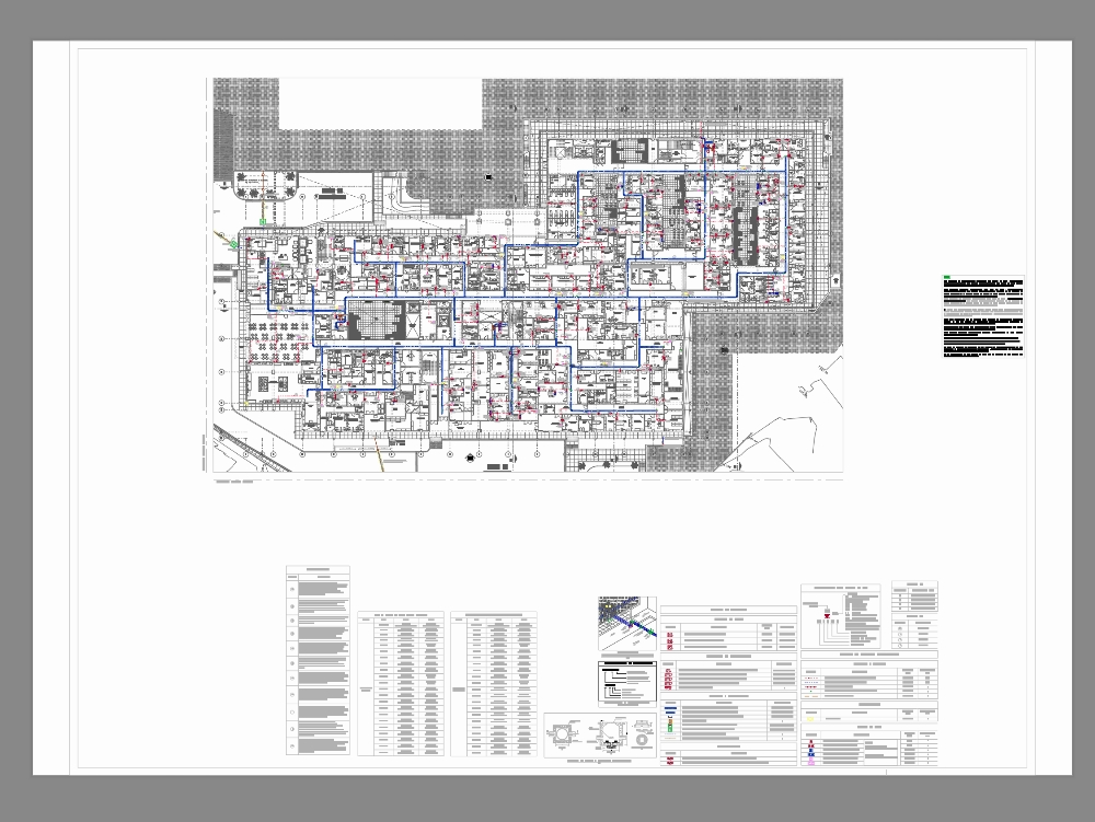 Sistema de cableado de hospital público