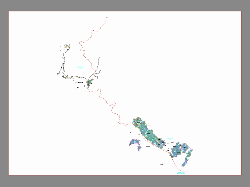 Plan de cadastre de Yura Arequipa - par