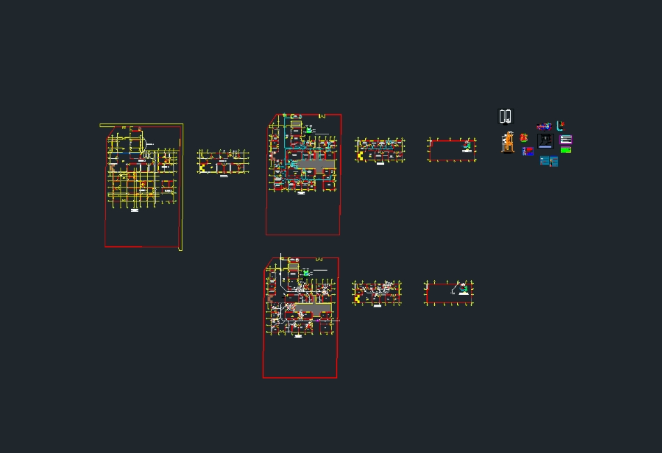 Plan of sanitary facilities of a health post