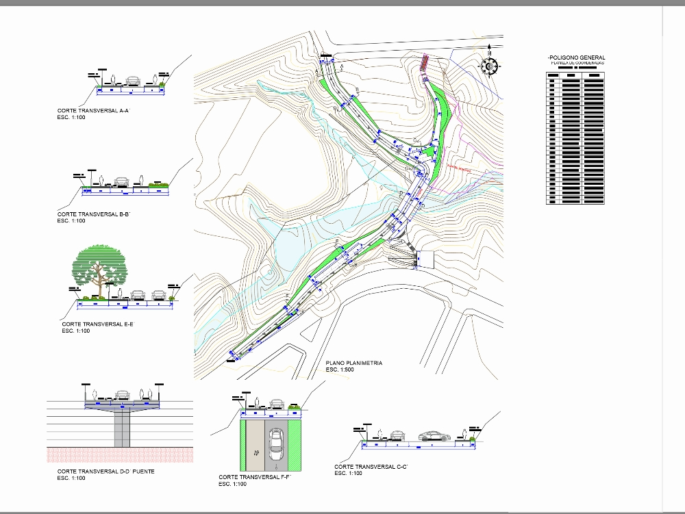 Entwurf der Sossa-Schlucht in der Stadt Tarija