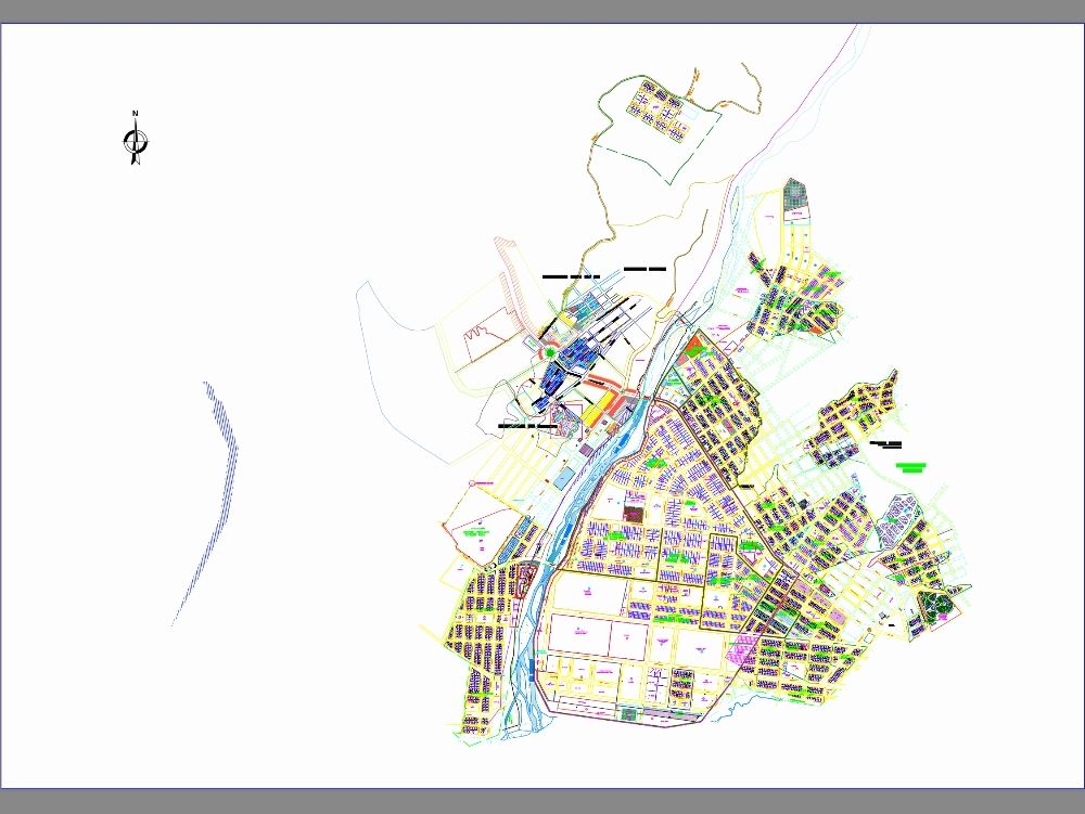 Plano catastral del distrito de pichari