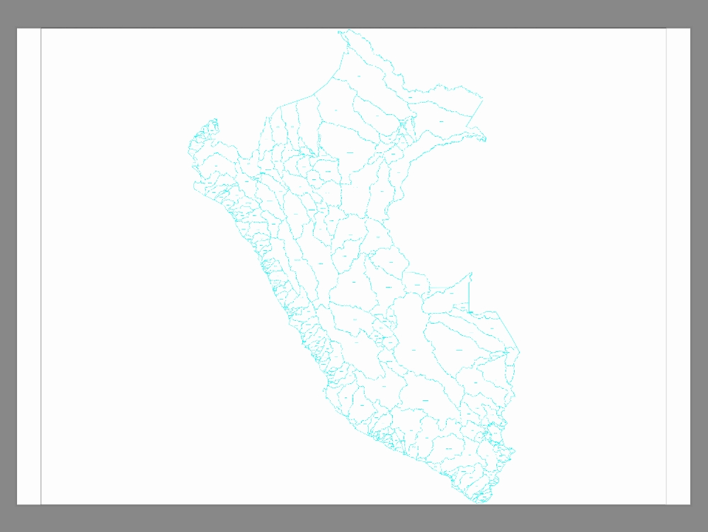 Hydrographic basin of Peru zone 19 San Antonio