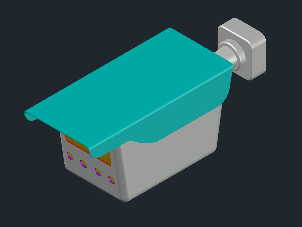 Camara lpr lectora de patentes 3d