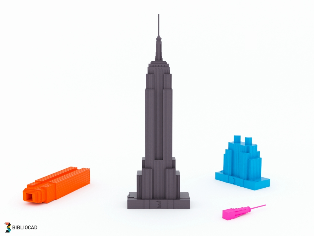 Empire state modelo para armar escala 1:1000