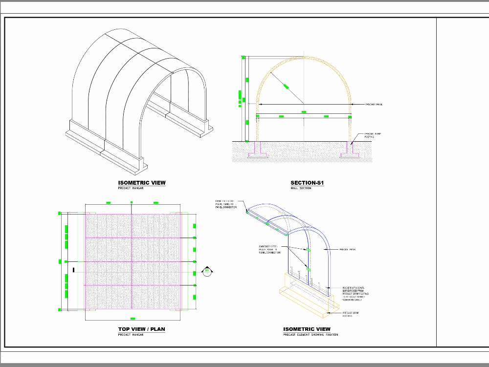 Hangar préfabriqué 3D