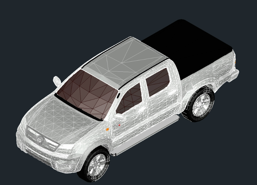 Modelo 3d toyota hilux 