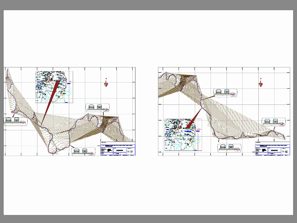 Road layout for maintenance