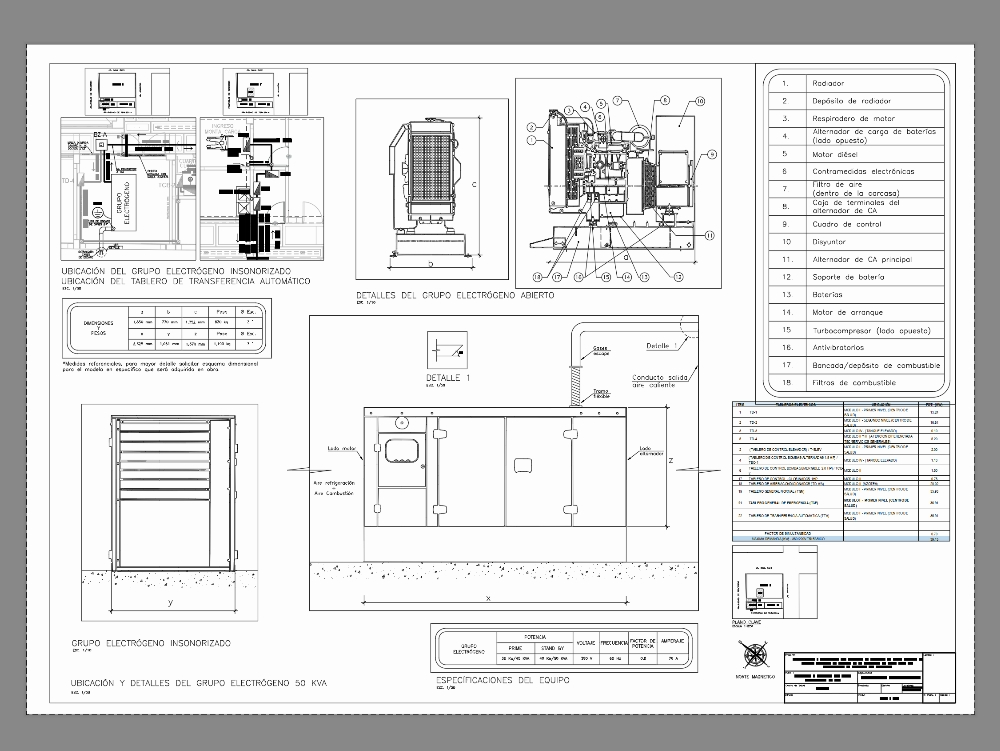 cummins 50 kva generator set; soundproof diesel engine