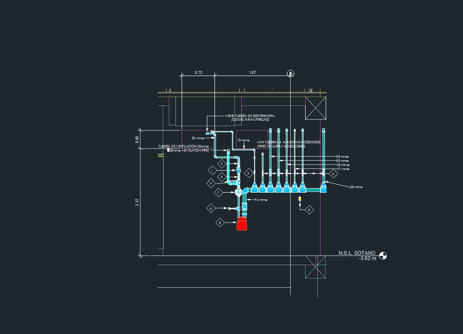 Installation de gaz pour résidence