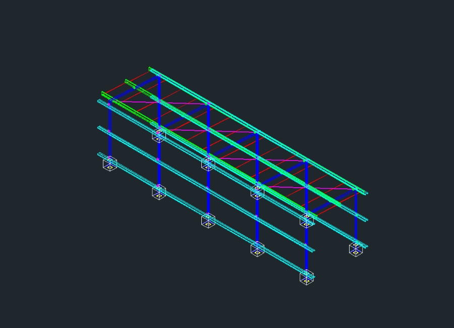 Entrepôt de matériaux 3D ; structure légère