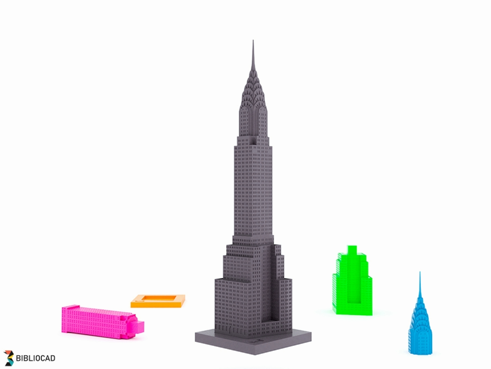 Chrysler building modelo para montar escala 1:1000