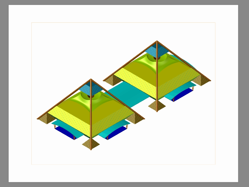 Pyramid tents in AutoCAD | Download CAD free (2.26 MB) | Bibliocad