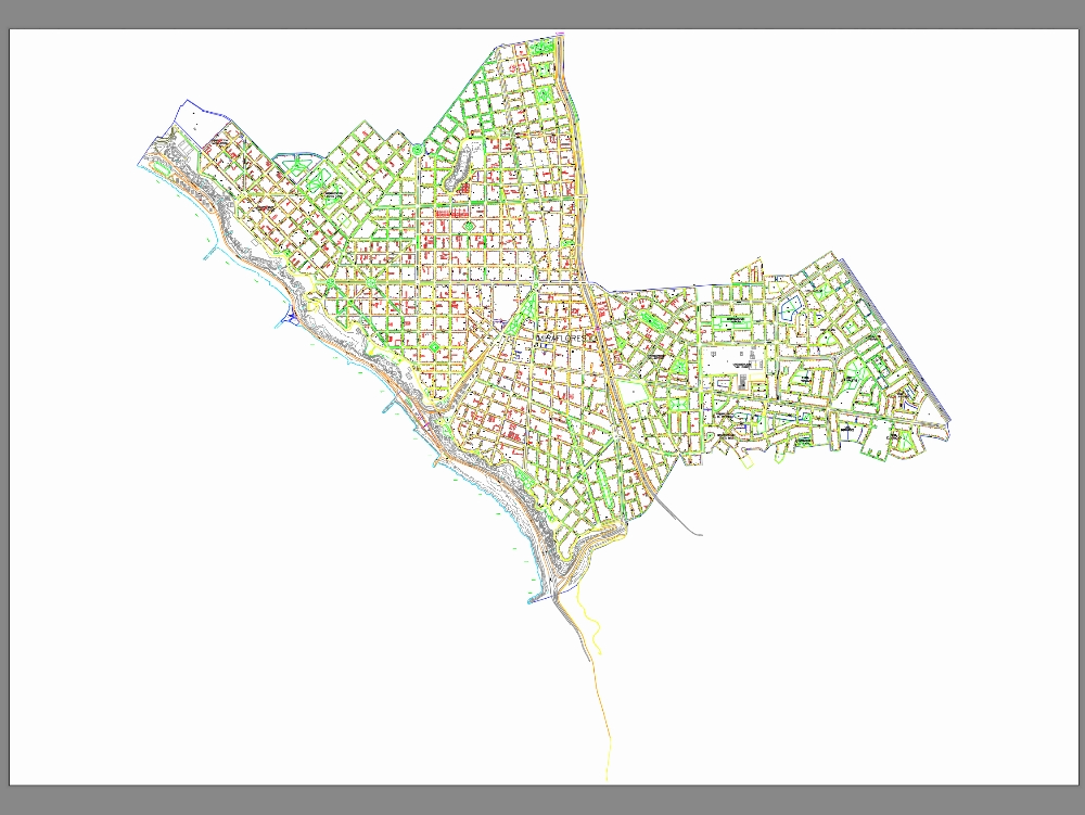 Cadastral map of Miraflores district