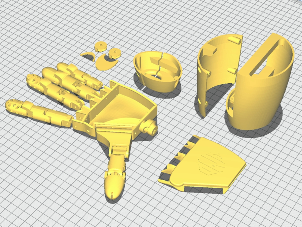 Main robotique imprimée en 3D pour amputé