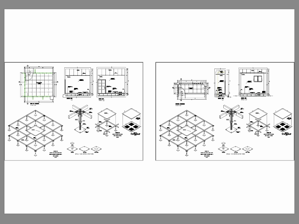 Raised technical floor system 