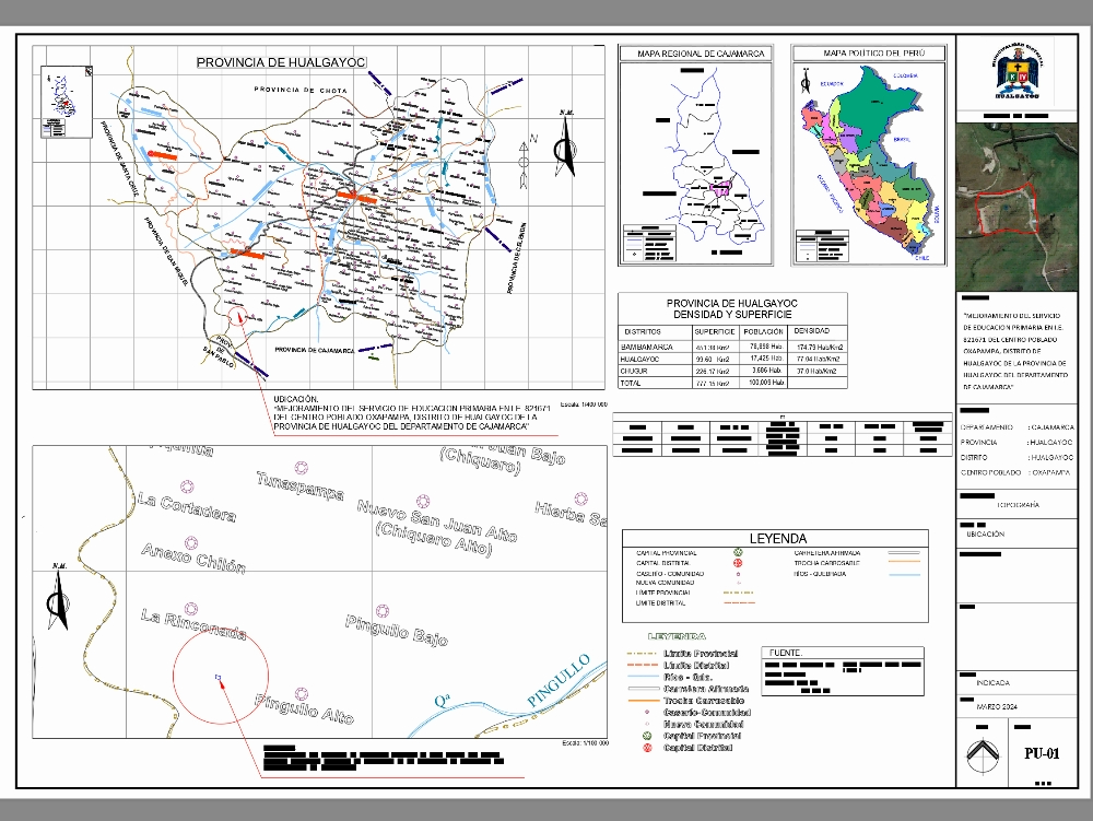 Plan de localisation de Hualdayoc