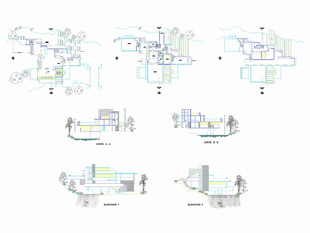 Maison en cascade par Frank Lloyd Wright