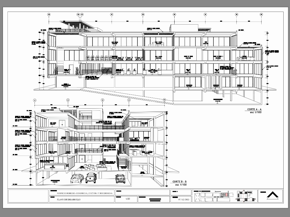 Hybrid building; fugitive cuts