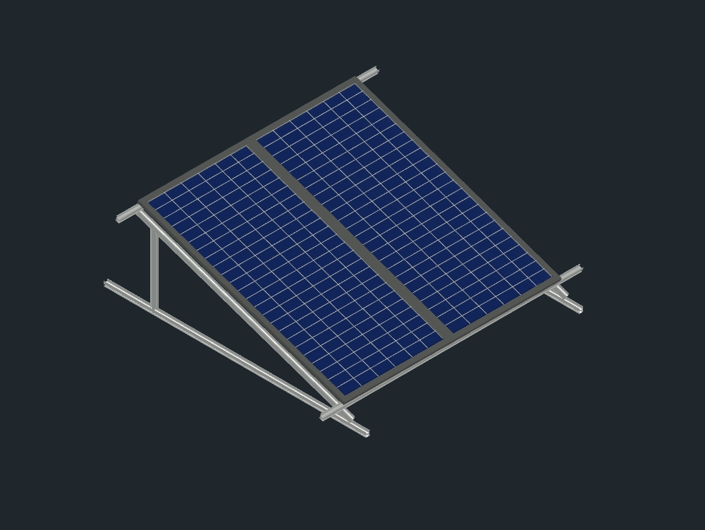 Solar panels with structure