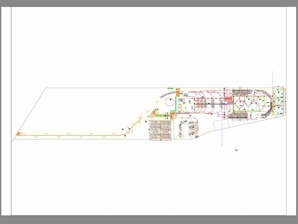 Arrangement of gyp fuel storage station equipment