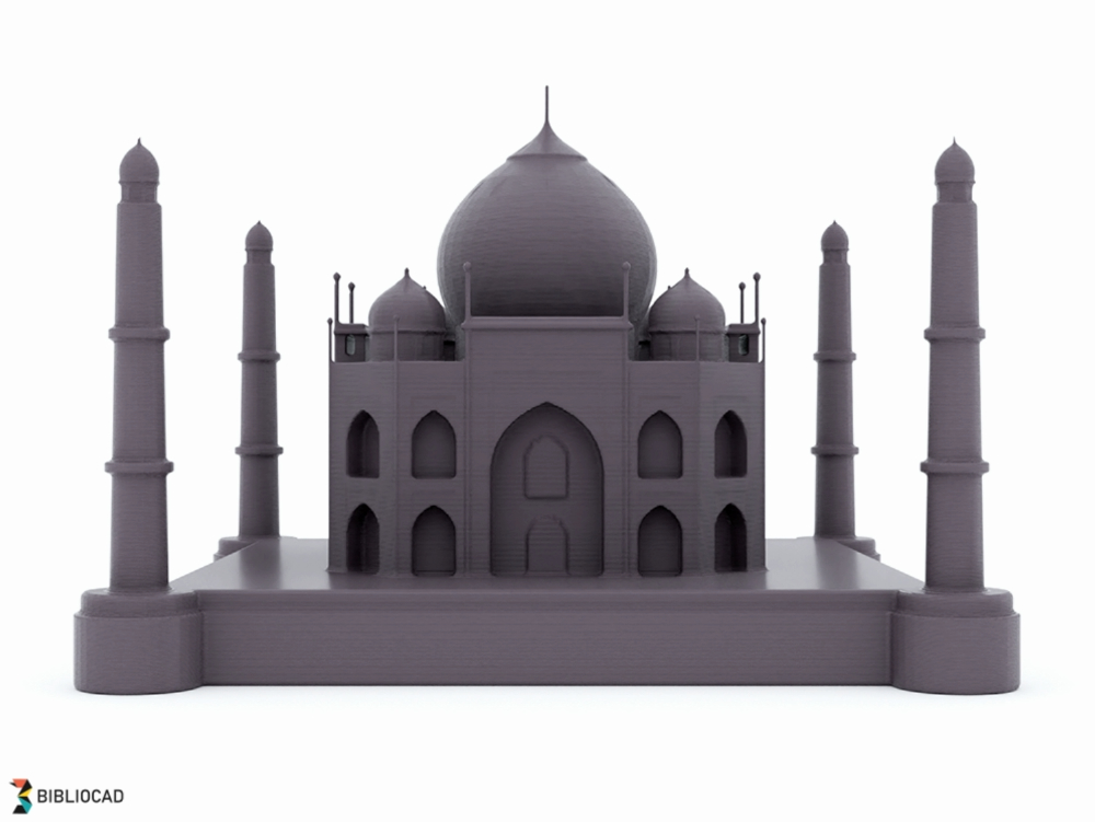 Taj mahal 1:1000 scale printable