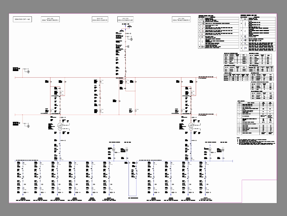 Sld for 230-33 kv grouping substation (501.27 KB) | Bibliocad