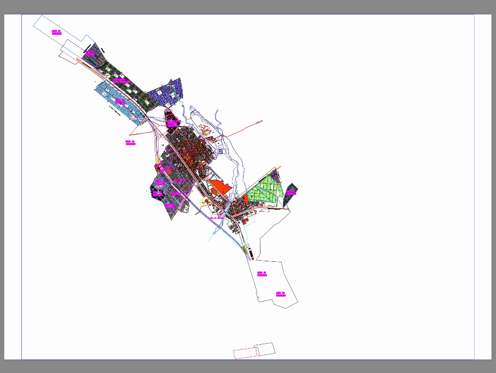 Approved cadastral plan caracollo