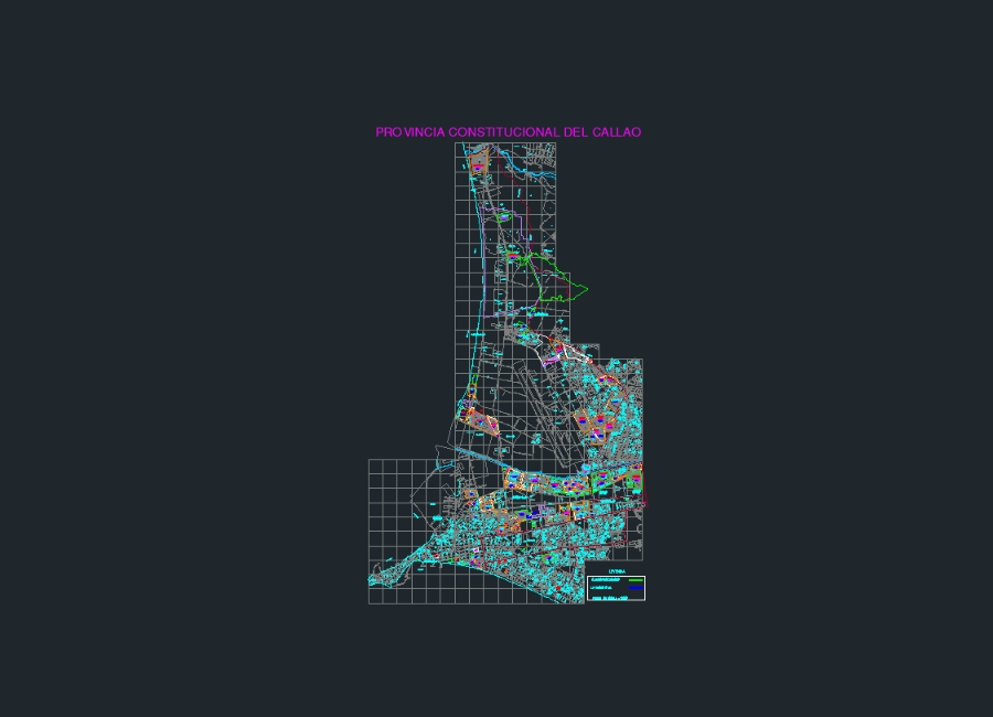 Plan cadastral Callao, Pérou