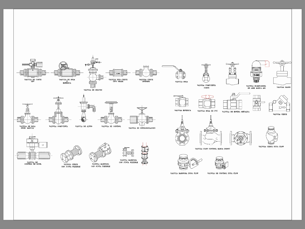 Water network valves