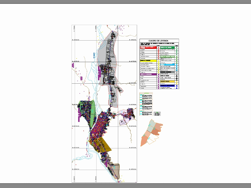 Mapa cadastral da cidade de Tingo Maria