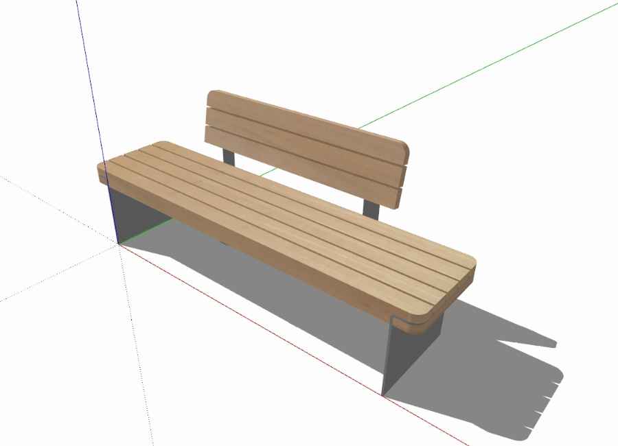 Mobilier d'extérieur banc de parc